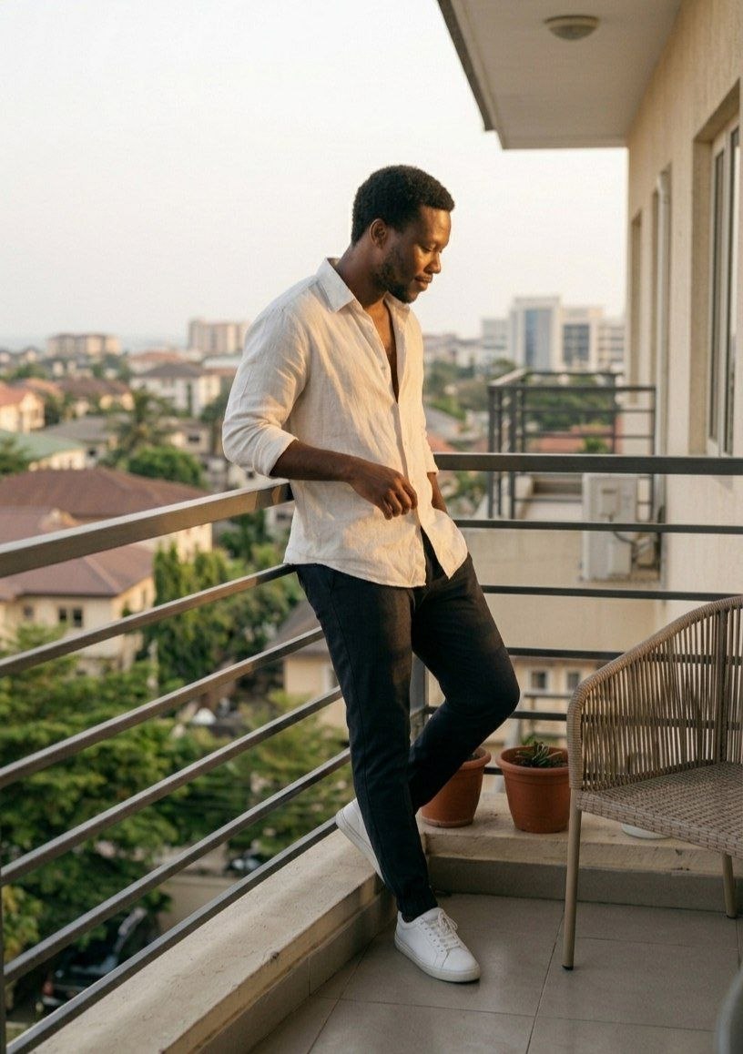 Tunde A. at work in Lagos
